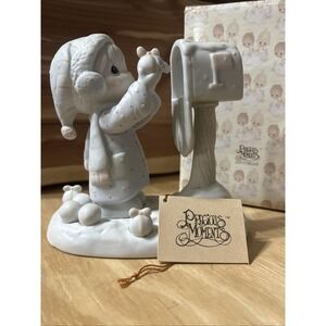 Precious Moments "I'm Sending You A White Christmas" Winter Figurine Collectible